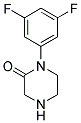 1-(3,5-DIFLUORO-PHENYL)-PIPERAZIN-2-ONE 结构式