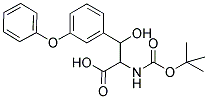 2-TERT-BUTOXYCARBONYLAMINO-3-HYDROXY-3-(3-PHENOXY-PHENYL)-PROPIONIC ACID 结构式