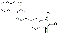 5-[3-(BENZYLOXY)PHENYL]-1H-INDOLE-2,3-DIONE 结构式