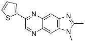 1,2-DIMETHYL-6-(2-THIENYL)-IMIDAZOLO[5,4-G]QUINOXALINE 结构式