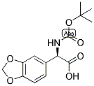 (R)-BENZO[1,3]DIOXOL-5-YL-TERT-BUTOXYCARBONYLAMINO-ACETIC ACID 结构式