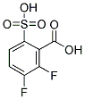 3,4-DIFLUORO-2-CARBOXYL BENZENESULFOLIC ACID 结构式