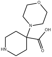 4-吗啉代哌啶-4-羧酸 结构式