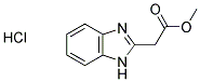 METHYL 1H-BENZIMIDAZOL-2-YLACETATE HYDROCHLORIDE 结构式