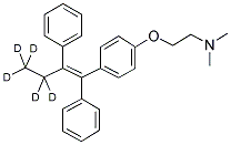 TAMOXIFEN-ETHYL-D5 结构式