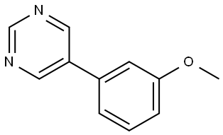 5-(3-甲氧基苯基)嘧啶 结构式