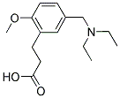 3-(5-[(DIETHYLAMINO)METHYL]-2-METHOXYPHENYL)PROPANOIC ACID 结构式