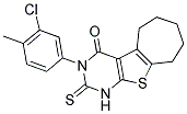 3-(3-CHLORO-4-METHYLPHENYL)-2-THIOXO-1,2,3,5,6,7,8,9-OCTAHYDRO-4H-CYCLOHEPTA[4,5]THIENO[2,3-D]PYRIMIDIN-4-ONE 结构式