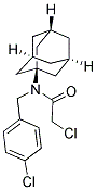 N-1-ADAMANTYL-2-CHLORO-N-(4-CHLOROBENZYL)ACETAMIDE 结构式