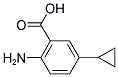 2-AMINO-5-CYCLOPROPYLBENZOIC ACID 结构式