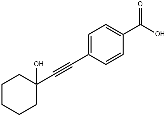4-[2-(1-羟基环己基)乙炔基]苯甲酸 结构式