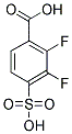2,3-DIFLUORO-4-SULFO-BENZOIC ACID 结构式