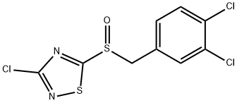 3-CHLORO-5-(3,4-DICHLOROBENZYLSULFINYL)-1,2,4-THIADIAZOLE 结构式