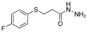 3-[(4-FLUOROPHENYL)THIO]PROPANOHYDRAZIDE 结构式