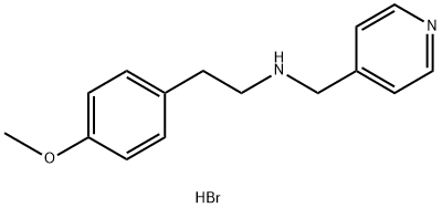 2-(4-甲氧基苯基)-N-(吡啶-4-基甲基)乙烷-1-胺氢溴酸盐 结构式