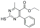 ETHYL 6-METHYL-4-PHENYL-2-MERCAPTOPYRIMIDINE-5-CARBOXYLATE 结构式