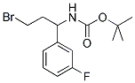 TERT-BUTYL 3-BROMO-1-(3-FLUOROPHENYL)PROPYLCARBAMATE 结构式