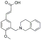 (2E)-3-[3-(3,4-DIHYDRO-2(1H)-ISOQUINOLINYLMETHYL)-4-METHOXYPHENYL]-2-PROPENOIC ACID 结构式