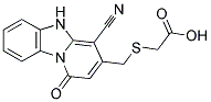 ([(4-CYANO-1-OXO-1,5-DIHYDROPYRIDO[1,2-A]BENZIMIDAZOL-3-YL)METHYL]THIO)ACETIC ACID 结构式