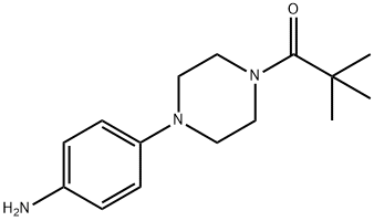 1-[4-(4-氨基苯基)-1-	哌嗪]-2,2-二甲基丙-1-酮 结构式