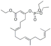 (2E,6E,10E)-3-DIETHOXYPHOSPHORYLOXY-7,11,15-TRIMETHYL-HEXADECATETRA-2,6,10,14-ENOIC ACID, ETHYL ESTER 结构式