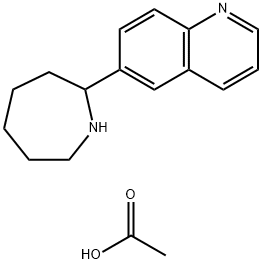 6-AZEPAN-2-YL-QUINOLINE MONOACETATE 结构式