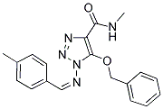5-(BENZYLOXY)-N-METHYL-1-{[(1Z)-(4-METHYLPHENYL)METHYLENE]AMINO}-1H-1,2,3-TRIAZOLE-4-CARBOXAMIDE 结构式