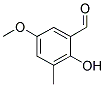 2-羟基-5-甲氧基-3-甲基苯甲醛 结构式
