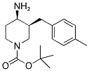 TERT-BUTYL CIS-4-AMINO-3-(4-METHYLBENZYL)PIPERIDINE-1-CARBOXYLATE 结构式