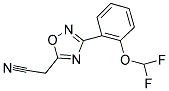 (3-[2-(DIFLUOROMETHOXY)PHENYL]-1,2,4-OXADIAZOL-5-YL)ACETONITRILE 结构式