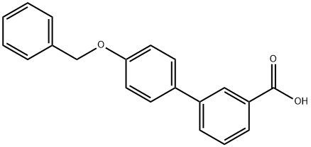 4'-(BENZYLOXY)[1,1'-BIPHENYL]-3-CARBOXYLIC ACID 结构式