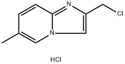 2-(氯甲基)-6-甲基咪唑并[1,2-A]吡啶盐酸盐 结构式