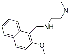 N'-[(2-METHOXY-1-NAPHTHYL)METHYL]-N,N-DIMETHYLETHANE-1,2-DIAMINE 结构式