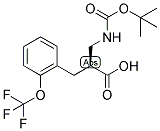 (S)-2-(TERT-BUTOXYCARBONYLAMINO-METHYL)-3-(2-TRIFLUOROMETHOXY-PHENYL)-PROPIONIC ACID 结构式