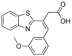 3-BENZOTHIAZOL-2-YL-4-(3-METHOXY-PHENYL)-BUT-3-ENOIC ACID 结构式
