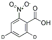 2-NITROBENZOIC-4,6-D2 ACID 结构式