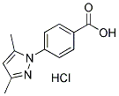 4-(3,5-二甲基-1H-吡唑-1-YL)苯甲酸盐酸盐 结构式