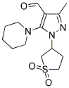 1-(1,1-DIOXIDOTETRAHYDROTHIEN-3-YL)-3-METHYL-5-PIPERIDIN-1-YL-1H-PYRAZOLE-4-CARBALDEHYDE 结构式