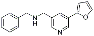 N-BENZYL(5-(FURAN-2-YL)PYRIDIN-3-YL)METHANAMINE 结构式