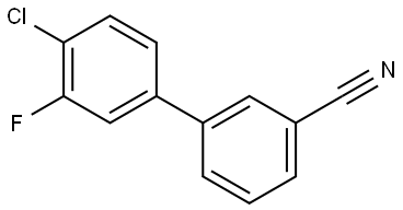 4'-氯-3'-氟[1,1'-联苯]-3-腈 结构式
