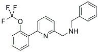 1-PHENYL-N-((6-[2-(TRIFLUOROMETHOXY)PHENYL]PYRIDIN-2-YL)METHYL)METHANAMINE 结构式