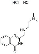 2-([[2-(DIMETHYLAMINO)ETHYL]AMINO]METHYL)QUINAZOLIN-4(3H)-ONE DIHYDROCHLORIDE 结构式