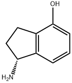 (R)-1-氨基-2,3-二氢-1H-茚-4-醇 结构式