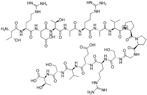 H-THR-ARG-ASP-THR-ALA-ARG-ALA-VAL-PRO-PRO-GLY-SER-ARG-GLU-VAL-SER-THR-OH 结构式