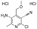 5-AMINO-2-CHLORO-3-CYANO-4-METHOXYMETHYL-6-METHYLPYRIDINE DIHYDROCHLORIDE 结构式