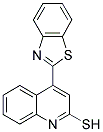 4-(1,3-BENZOTHIAZOL-2-YL)QUINOLINE-2-THIOL 结构式
