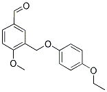 3-[(4-ETHOXYPHENOXY)METHYL]-4-METHOXYBENZALDEHYDE 结构式