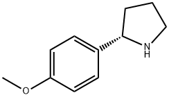 (S)-2-(4-甲氧基苯基)吡咯烷 结构式