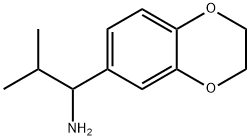 1-(2,3-二氢-1,4-苯并二噁英-6-基)-2-甲基-1-丙胺 结构式