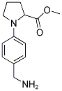1-(4-Aminomethyl-phenyl)-pyrrolidine-2-carboxylic acid methyl ester 结构式